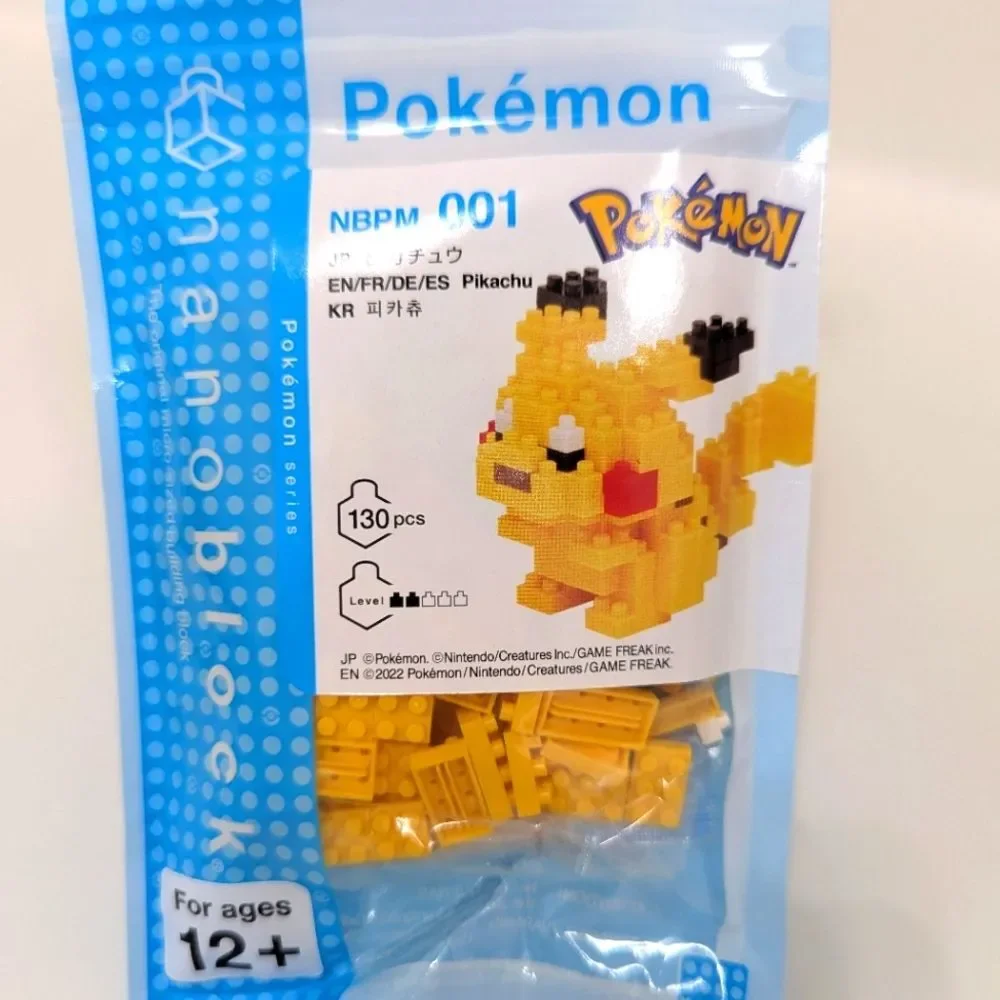 New In Bag: Nanoblock Pokemon Pikachu Unopened Buiding Blocks Character Toy